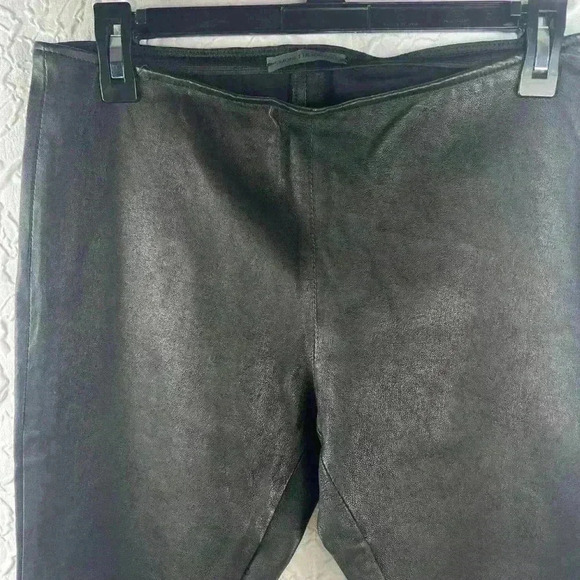 Simonetta Ravizza Black Stretch Leather Skinny Pants - Picture 4 of 8